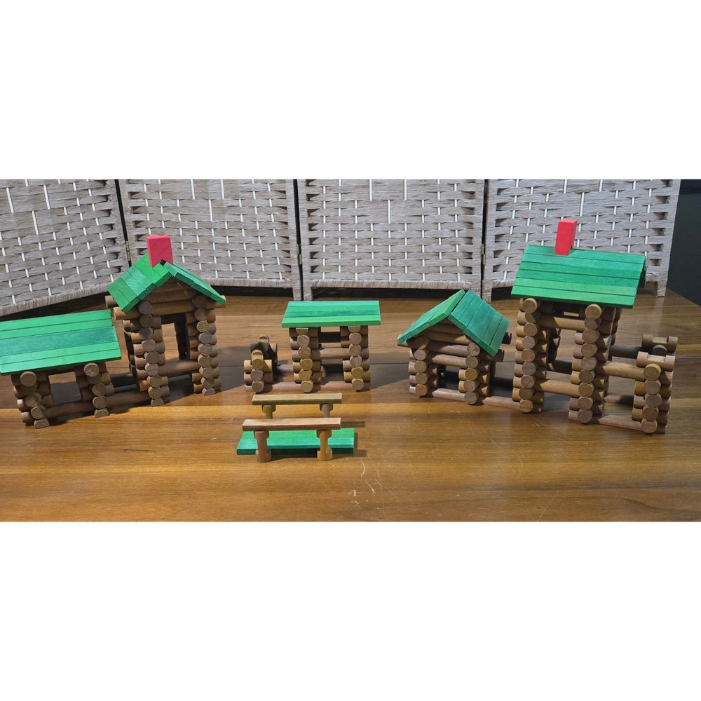 Tumble Tree Timbers Limited Edition 300 Piece Wood Log Cabin Set Complete